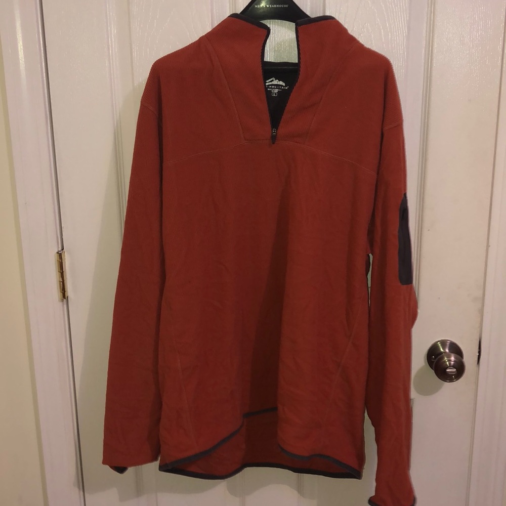 Burnt Orange Quarter- zip Pullover